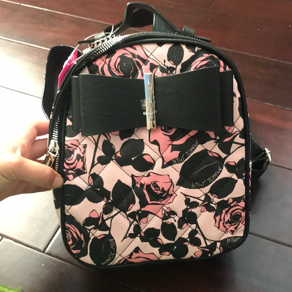 Betsey Johnson floral backpack